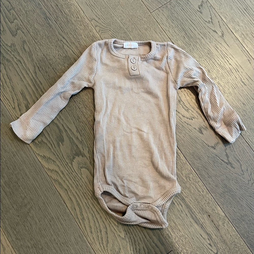 Jamie Kay light purple ribbed button bodysuit